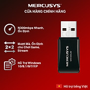 Bộ Chuyển Đổi USB Wifi Mini Mercusys MW300UM N300 - Hàng Chính Hãng