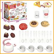 Bộ đồ chơi nấu ăn nhà bếp mini của trẻ em bằng nhựa cho bé gái chơi đồ
