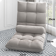 Ghế sofa lười tatami, Ghế tựa lưng kiểu Nhật vải mịn bồng mềm 5 cấp độ ngả