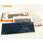 Bàn phím máy tính có dây Newmen E007Business Office E007, Đen-Multimedia