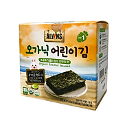 Rong biển hữu cơ tách muối cho bé Alvins Organic Roasted Seaweed 15g