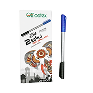 Hộp 20 Cây Bút Bi Hai Đầu Mực Xanh Đen Officetex - OT-TP002