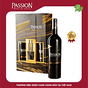 Rượu vang đỏ Passion  hộp quà 2chai + 1ly