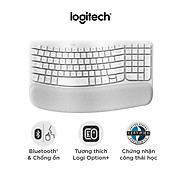 Bàn phím không dây công thái học Logitech Wave Keys - Kết nối Bluetooth