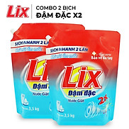 Combo 2 Túi nước giặt Lix đậm đặc Hương Hoa 3.5Kg