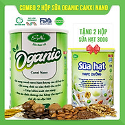 Combo 2 hộp sữa Oganic Canxi Nano Soyna 800g chính hãng tặng kèm 2 hộp sữa