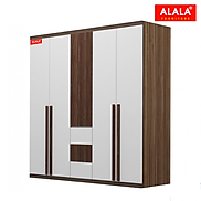 Tủ quần áo ALALA267 1m6x2m gỗ HMR chống nước - www.ALALA.vn - 0939.622220