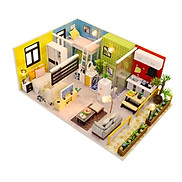 đồ chơi mô hình trang trí 3D lắp gáp gỗ handmade ngôi nhà tiện nghi mini