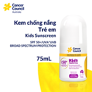 Exp.2026 Kem chống nắng trẻ em Cancer Council Kids SPF 50+ PA ++++ 75ml