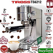 Máy pha cà phê Espresso Tiross TS6212 - 15 bar Model mới 2022 - Hàng chính