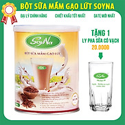 Bột Sữa Mầm Gạo Lứt Soyna 400g chính hãng tặng kèm 1 ly pha sữa