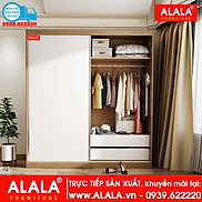 Tủ quần áo ALALA265 1m6x2m Gỗ HMR chống nước - www.ALALA.vn - 0939.622220