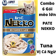 Thức ăn ướt pate mèo lớn Nekko Jelly 70g các vị