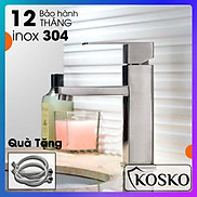 Vòi lavabo nóng lạnh inox 304 KOSKO