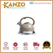 Ấm đun nước bếp từ Kanzo KZ-G58 còi báo Inox 304 - Hàng chính hãng