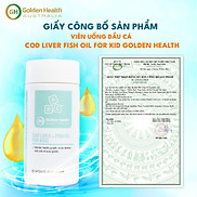 Viên uống dầu cá bổ sung DHA cho trẻ từ 7 tháng tuổi Golden Health Cod