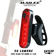 Đèn Hậu Phía Sau Xe Đạp USB 056ML 50 Lumens 4 chế độ màu đỏ Sạc Lại Phù