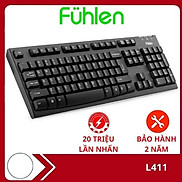 Bàn phím máy tính có dây Fuhlen L411 Black dùng văn phòng, Gaming