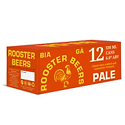 Rooster Beers Pale Bia Gà Pale Thùng 12 Lon x 330ml