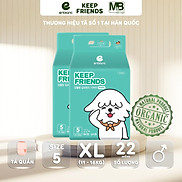 Combo 2 Bịch Tã Bỉm Quần Hàn Quốc Enblanc Keep Friends Bé Trai Size XL 22