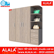 Tủ quần áo ALALA229 gỗ HMR chống nước - www.ALALA.vn - 0939.622220