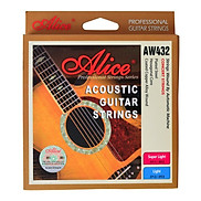 Bộ 6 dây đàn guitar acoustic Alice AW432 Bronze 85 15