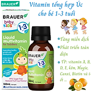 Vitamin tổng hợp cho trẻ Brauer Multivitamin Úc hỗ trợ trẻ phát triển cân