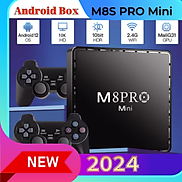 Box TV M8 PRO Mini - Kết Hợp tay cầm chơi Game - Hơn 10.000 Game