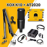Bộ Mic Hát Livestream Soundcard XOX K10 2020 & Mic AT2020 Chất Lượng Cao