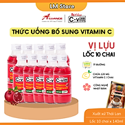 TPBS Nước C-VITT Giàu Vitamin C ,Tăng Đề kháng, Lốc 10 Chai x 140ml