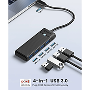 Bộ chia Hub USB TypeC 1 ra 4 cổng USB 3.0 ORICO PAPW4A-C3-015