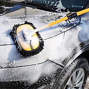 Chổi rửa xe ô tô , lau kính , sàn nhà sợi mềm điều chỉnh được độ cong và