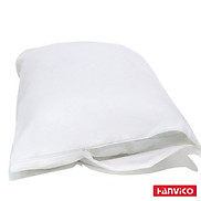 Bảo vệ gối HANVICO cotton màu trắng chống mùi, chống ẩm cao cấp