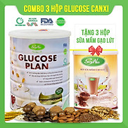 Combo 3 hộp Sữa Glucose Plan Canxi Soyna 900g tặng kèm 3 hộp sữa hạt 300g