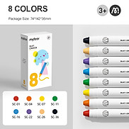Bút Màu Sáp Lụa Tập Tô An Toàn Dễ Tẩy Rửa - Mideer Silky Crayon