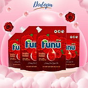 Thùng 4 Túi nước giặt xả FUNU 3.6kg 3.5L hương nước hoa giữ bền màu diệt