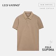 Áo polo nam Supima Cotton 100% Leo Vatino Phân phối độc quyền phối cổ áo