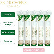 Combo 5 Gói Bông Tẩy Trang Skinlovers 120+30 miếng  5 x 150 miếng