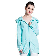 Áo khoác chống nắng nữ dáng dài UPF50+ vải tính năng chống thấm UV100