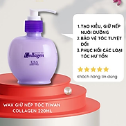 Wax Tiwan Collagen tạo kiểu tóc, giữ nếp và nuôi dưỡng tóc 220ml - LS014