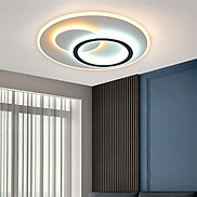 Đèn ốp trần phòng tiếp khách 3 hình thức chuyển màu sắc có 2 hình tròn trụ