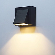 Đèn gắn tường ngoài trời hiện đại hình chữ nhật vát hắt một đầu.