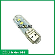 Thanh đèn LED mini v1 gồm 3bóng cổng cắm USB thích hợp để bàn học làm đèn