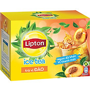 Hộp 16 Gói Trà Hòa Tan Lipton Ice Tea Đào 14g gói