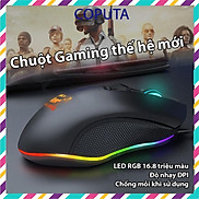 Chuột máy tính Coputa chuột gaming có dây chơi game LED viền V1