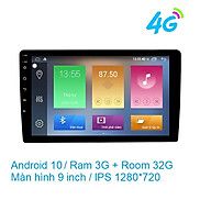 Màn hình DVD android 9-10inch 4G, Wifi, Ram 3G, Rom 32G