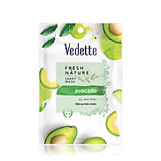 Mặt nạ giấy bơ Vedette Fresh Fruit Facial Mask Avocado 22ml