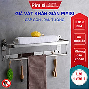 Kệ giá treo khăn tắm dán tường trong nhà vệ sinh Pimisi PR