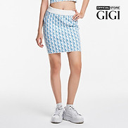 GIGI - Chân váy bút chì mini lưng thun phối logo thời trang G3301K231705-28