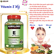 Vitamin E Mỹ Kirkland Signature E 180mgGiúp đẹp da, tóc